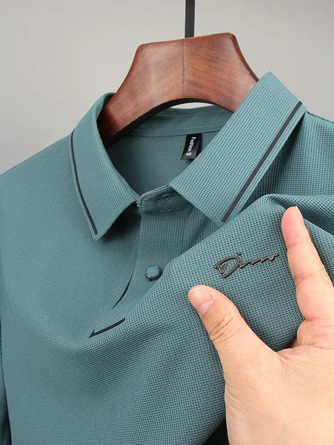 Polo d'été pour homme à manches courtes en maille piquée