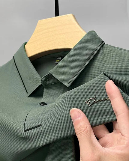Polo d'été pour homme à manches courtes en maille piquée