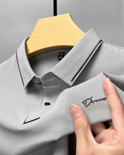 Polo d'été pour homme à manches courtes en maille piquée