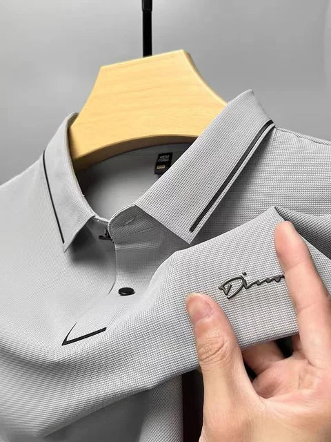 Polo d'été pour homme à manches courtes en maille piquée