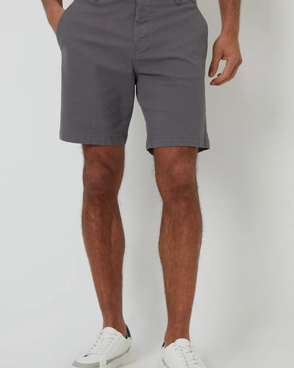 Shorts chino d'été coupe régulière pour hommes avec passants de ceinture et poches