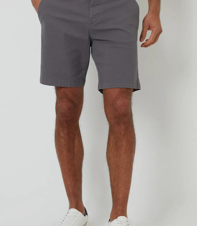 Shorts chino d'été coupe régulière pour hommes avec passants de ceinture et poches