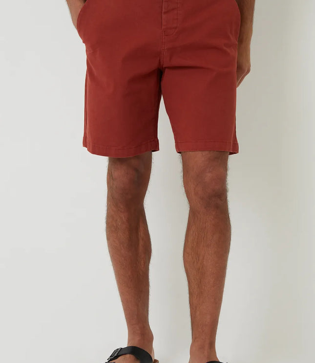 Shorts chino d'été coupe régulière pour hommes avec passants de ceinture et poches