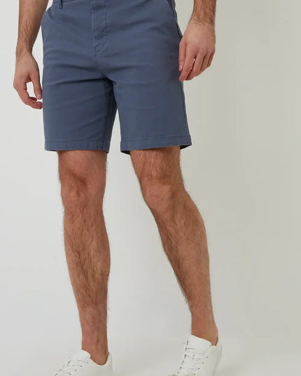 Shorts chino d'été coupe régulière pour hommes avec passants de ceinture et poches