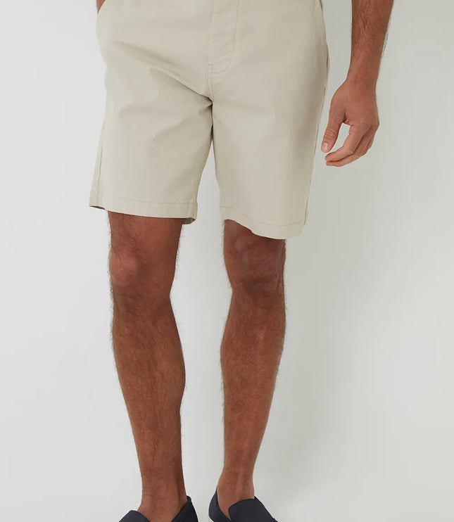 Shorts chino d'été coupe régulière pour hommes avec passants de ceinture et poches