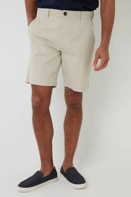 Shorts chino d'été coupe régulière pour hommes avec passants de ceinture et poches