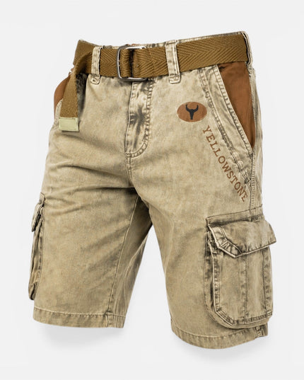 Shorts cargo d'été pour homme, coupe décontractée avec poches