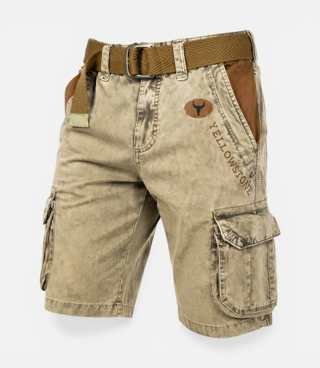 Shorts cargo d'été pour homme, coupe décontractée avec poches