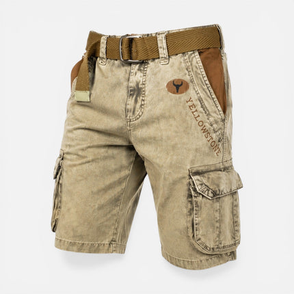 Shorts cargo d'été pour homme, coupe décontractée avec poches