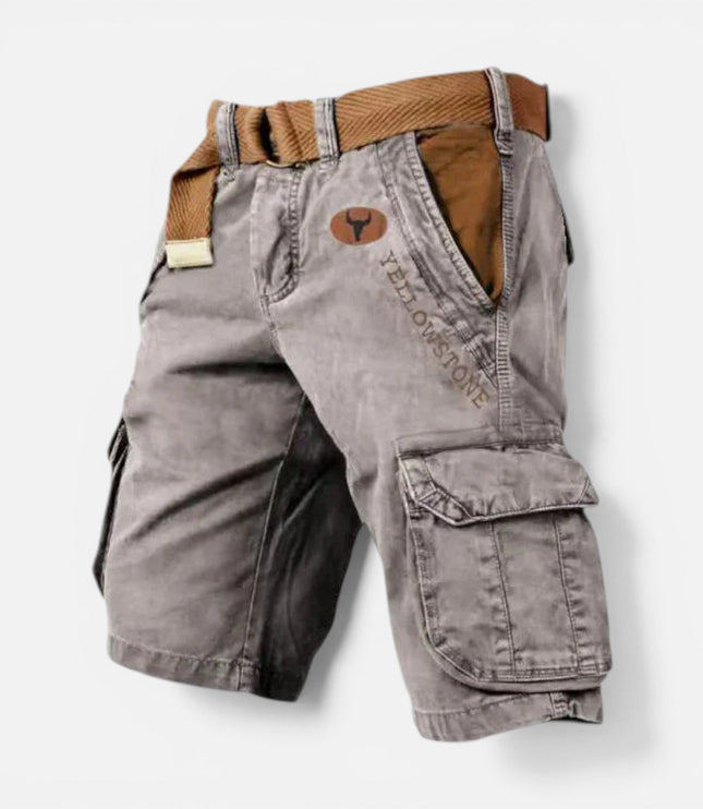 Shorts cargo d'été pour homme, coupe décontractée avec poches