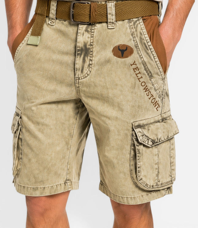 Shorts cargo d'été pour homme, coupe décontractée avec poches