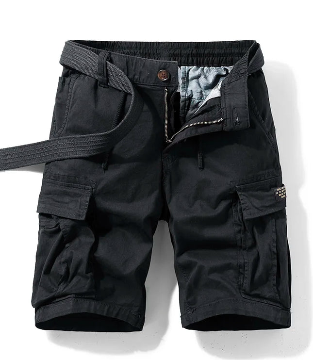 Short cargo multi-poches à coupe décontractée pour homme, été