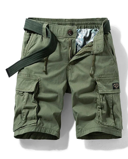 Short cargo multi-poches à coupe décontractée pour homme, été
