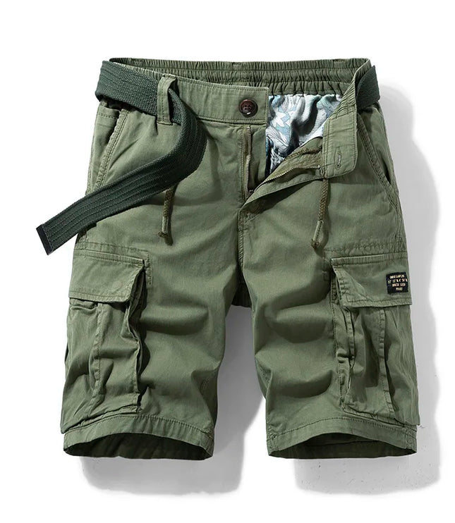 Short cargo multi-poches à coupe décontractée pour homme, été