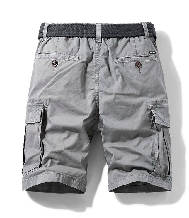 Short cargo multi-poches à coupe décontractée pour homme, été