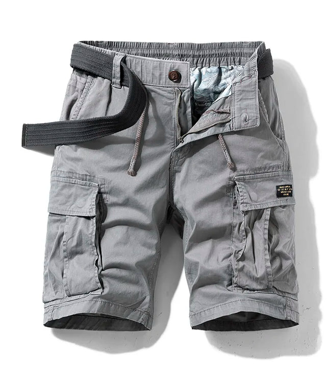 Short cargo multi-poches à coupe décontractée pour homme, été