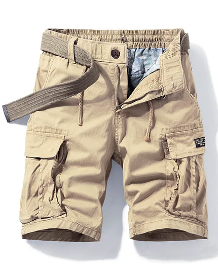 Short cargo multi-poches à coupe décontractée pour homme, été