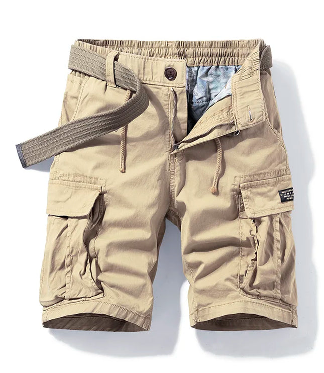 Short cargo multi-poches à coupe décontractée pour homme, été