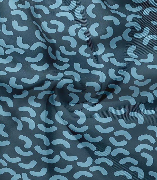Bañador de verano para hombre en azul marino con estampado, secado rápido y cordón