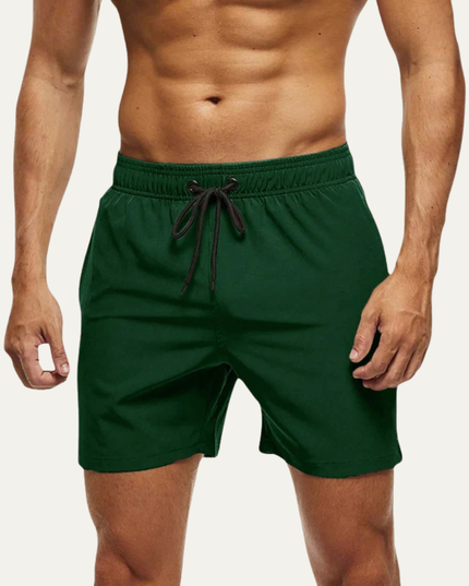 Bañador corto de hombre para verano de secado rápido con cordón para la playa