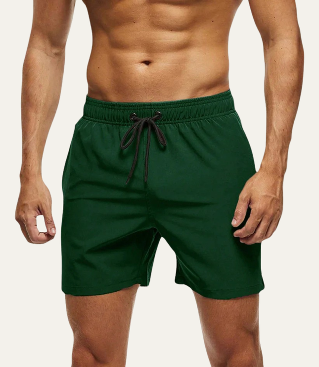 Bañador corto de hombre para verano de secado rápido con cordón para la playa