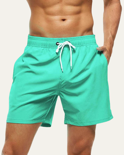 Bañador corto de hombre para verano de secado rápido con cordón para la playa