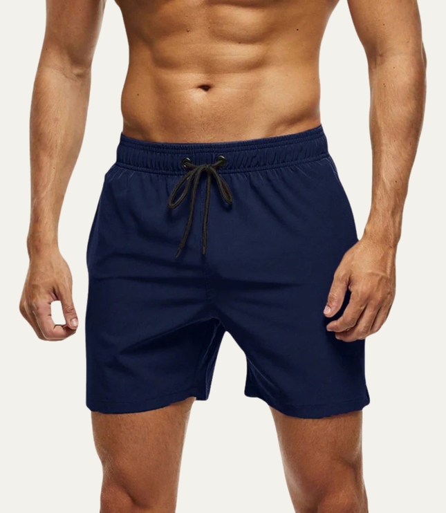 Bañador corto de hombre para verano de secado rápido con cordón para la playa