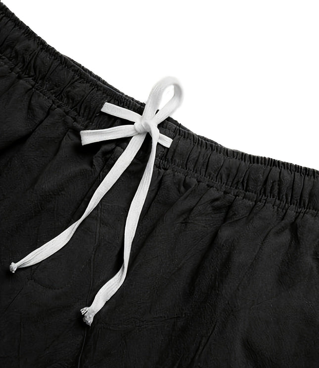 Bañador de verano para hombre, secado rápido, con cordón y tipo boardshorts