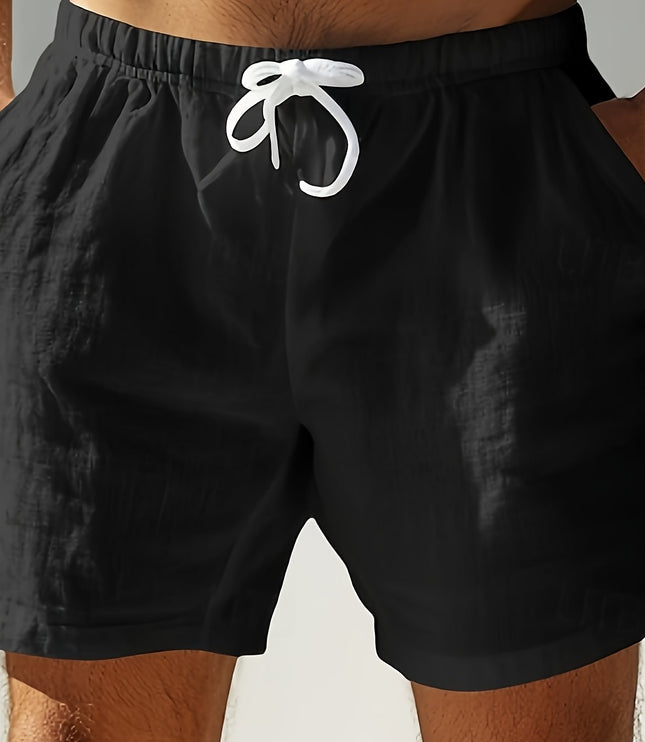 Bañador de verano para hombre, secado rápido, con cordón y tipo boardshorts