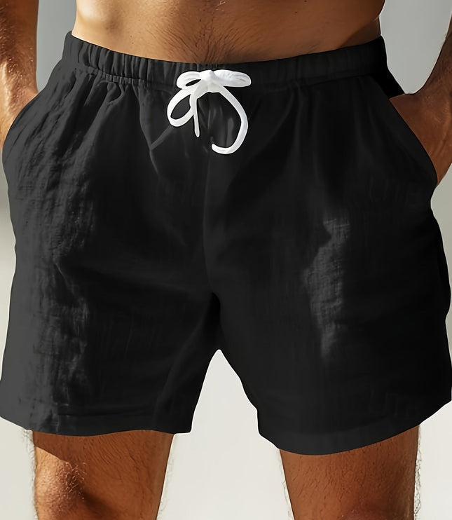 Bañador de verano para hombre, secado rápido, con cordón y tipo boardshorts