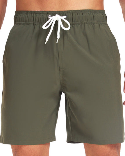 Men's Summer Swim Shorts Quick Dry Drawstring Board Shorts Pockets