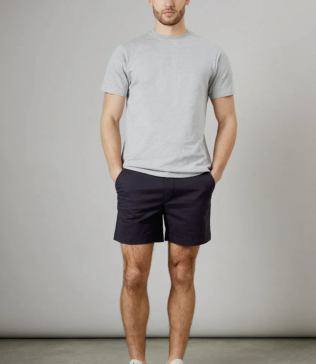 Shorts chino d'été ajustés avec poches pour hommes, style décontracté chic