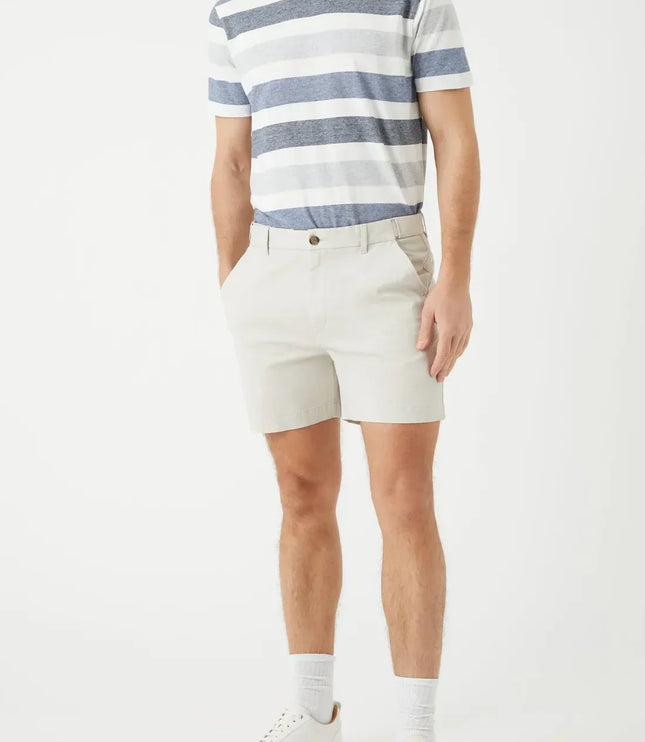 Shorts chino d'été ajustés avec poches pour hommes, style décontracté chic