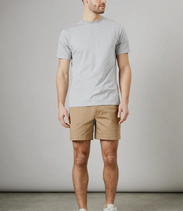 Shorts chino d'été ajustés avec poches pour hommes, style décontracté chic