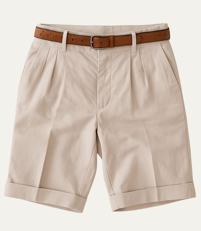 Shorts en lin d'été pour homme, coupe ajustée, élégants et légers