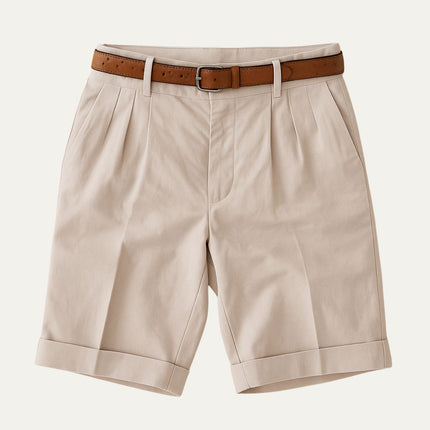 Shorts en lin d'été pour homme, coupe ajustée, élégants et légers