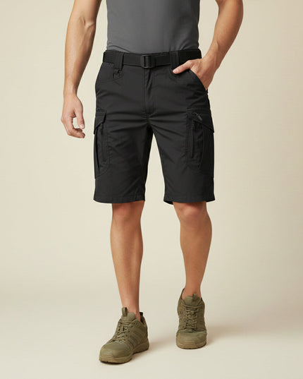 Shorts cargo tactiques d'été pour homme, longueur genou, multi-poches