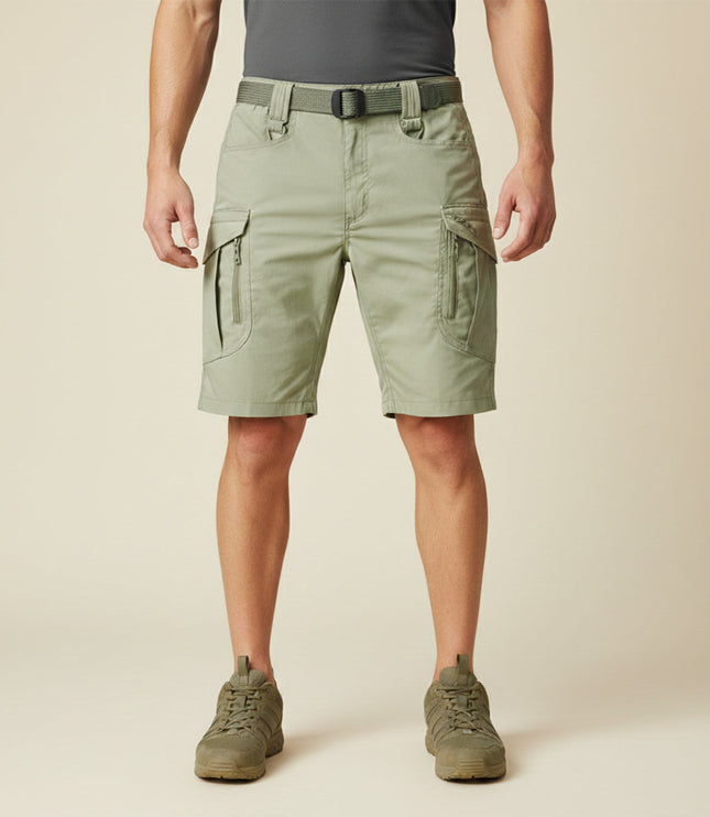 Shorts cargo tactiques d'été pour homme, longueur genou, multi-poches