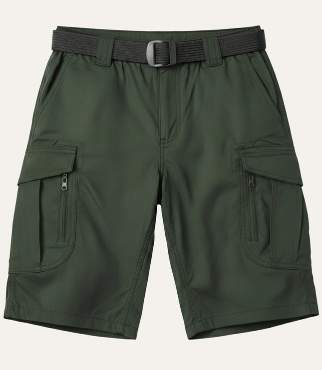 Shorts cargo tactiques d'été pour homme, longueur genou, multi-poches
