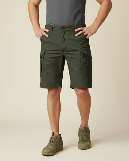 Shorts cargo tactiques d'été pour homme, longueur genou, multi-poches