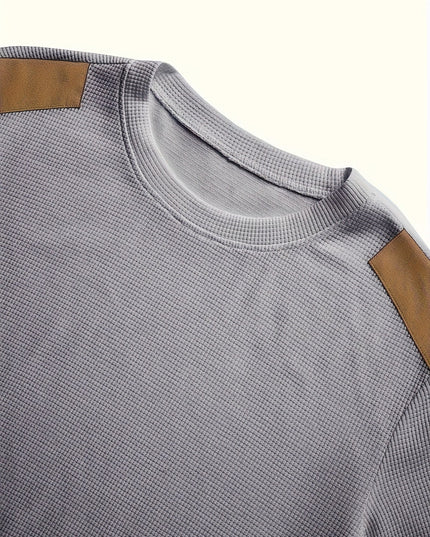 Oliver | Elbow-Patch Waffle-Knit Jumper