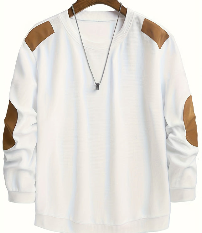 Oliver | Elbow-Patch Waffle-Knit Jumper