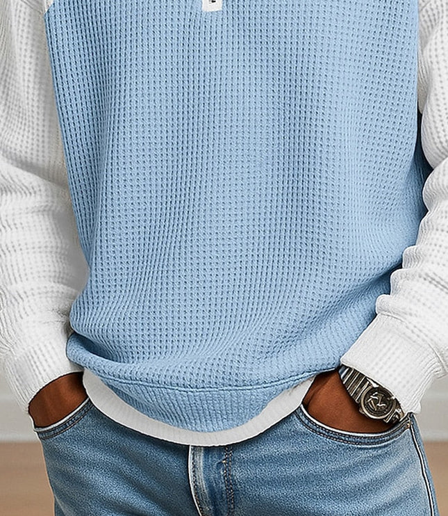 Nathaniel | Textured Quarter-Zip Pullover