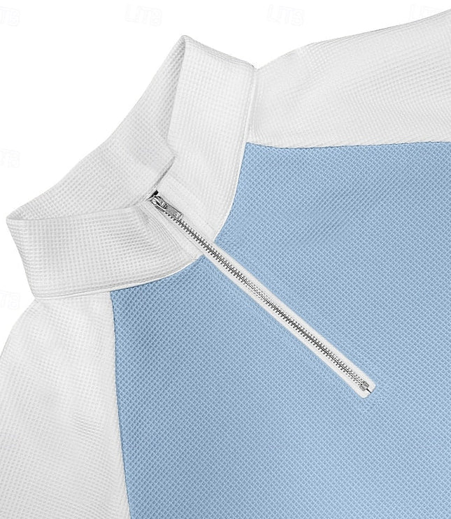 Nathaniel | Textured Quarter-Zip Pullover
