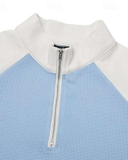 Nathaniel | Textured Quarter-Zip Pullover