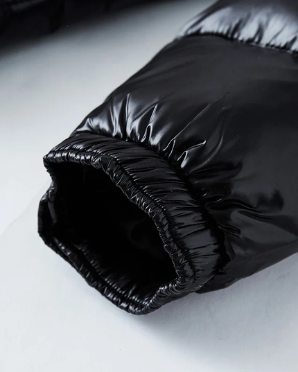 Men's Zip Pocket High Shine Puffer Jacket