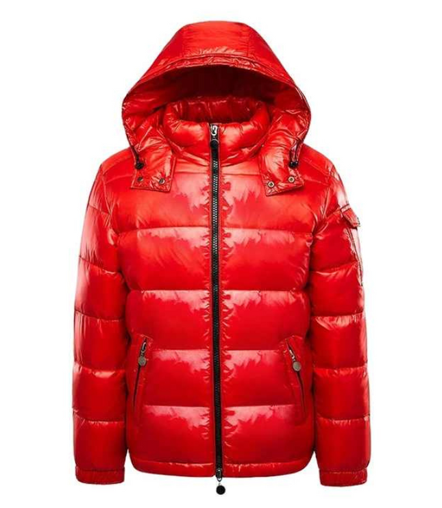 Men's Zip Pocket High Shine Puffer Jacket