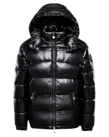 Men's Zip Pocket High Shine Puffer Jacket