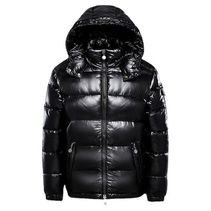 Men's Zip Pocket High Shine Puffer Jacket
