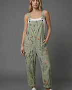 Green/Floral / S